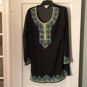 Beautiful beaded sheer cover up